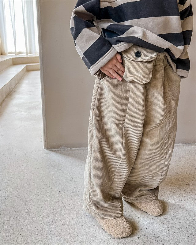 ウエストポケットコーデュロイパンツ