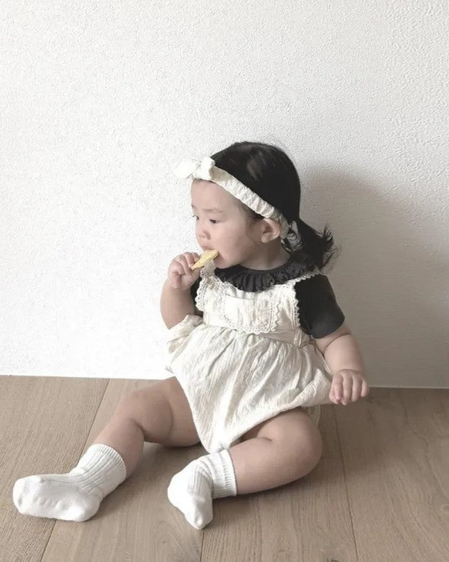 [nunubiel]ribbed frill t-shirts