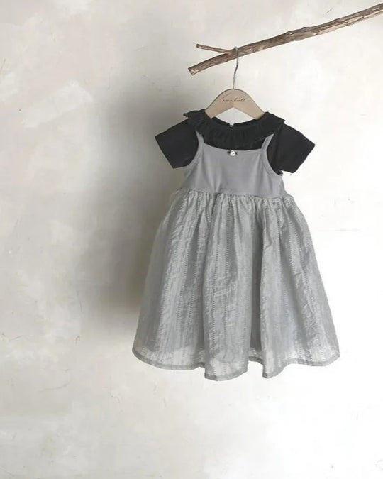 [nunubiel]ribbed frill t-shirts