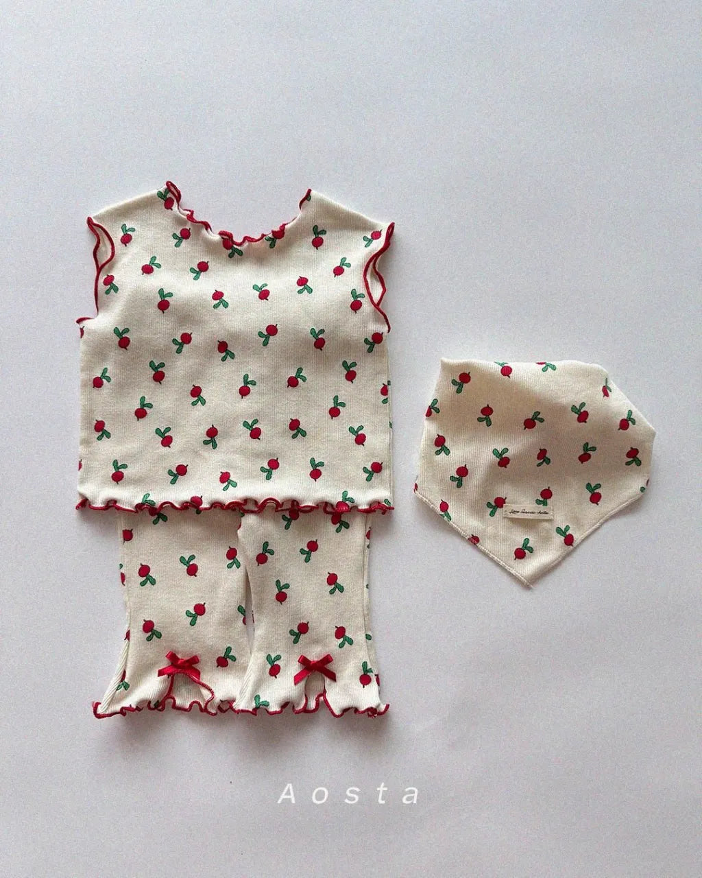 [aosta]lip ribbon pants