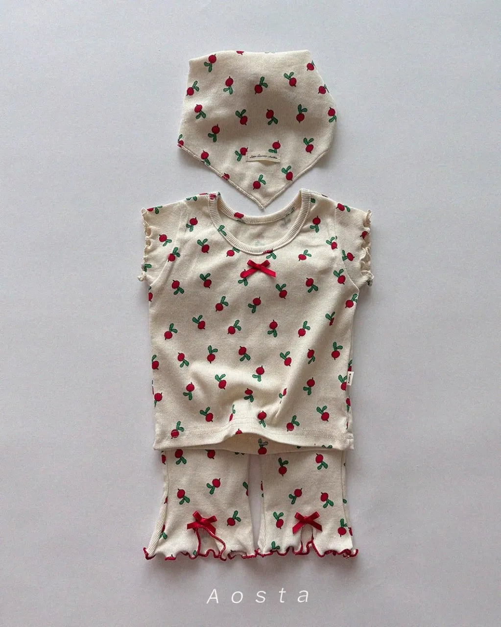 [aosta]lip ribbon pants