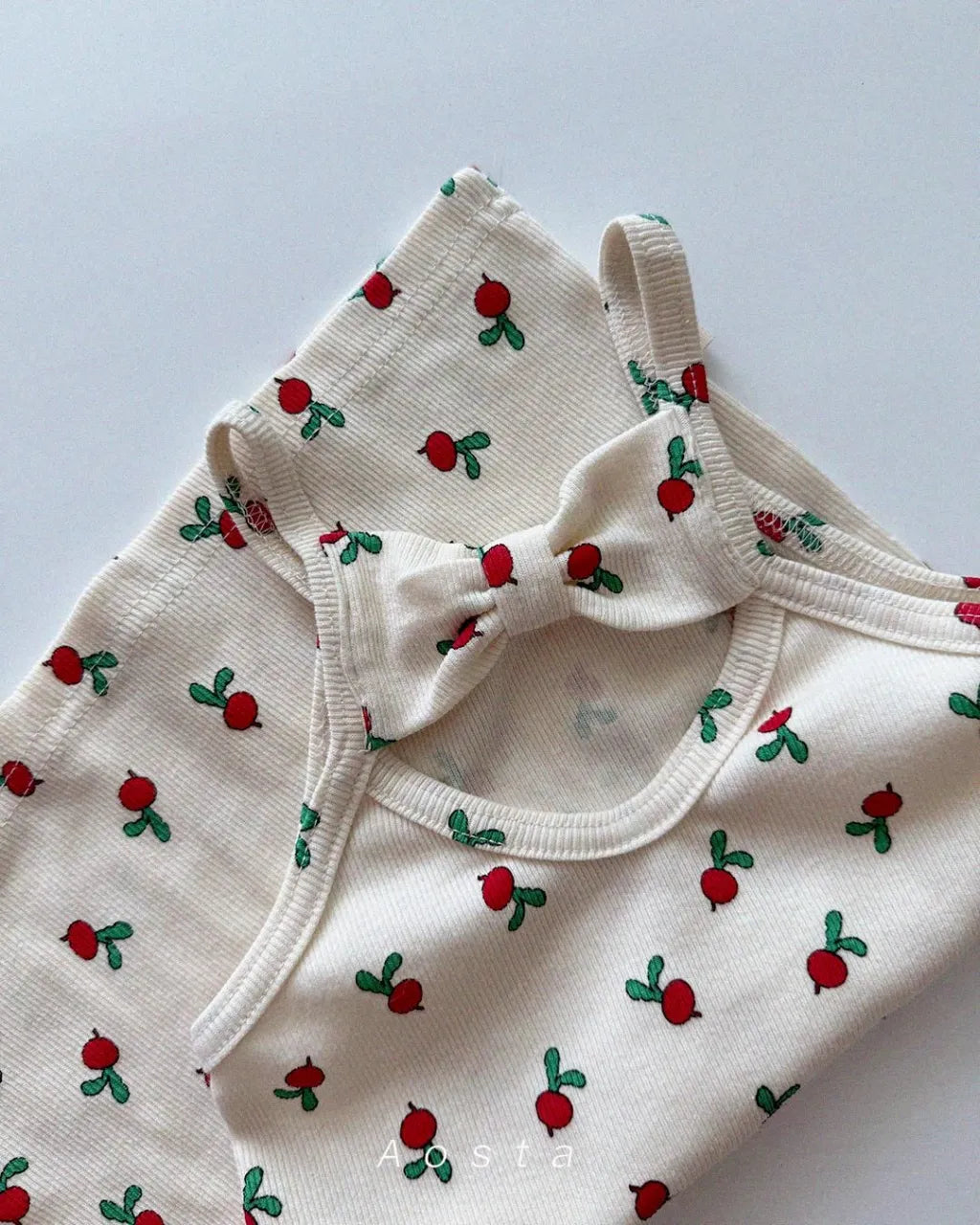 [aosta]lip ribbon dress