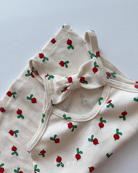 [aosta]lip ribbon dress