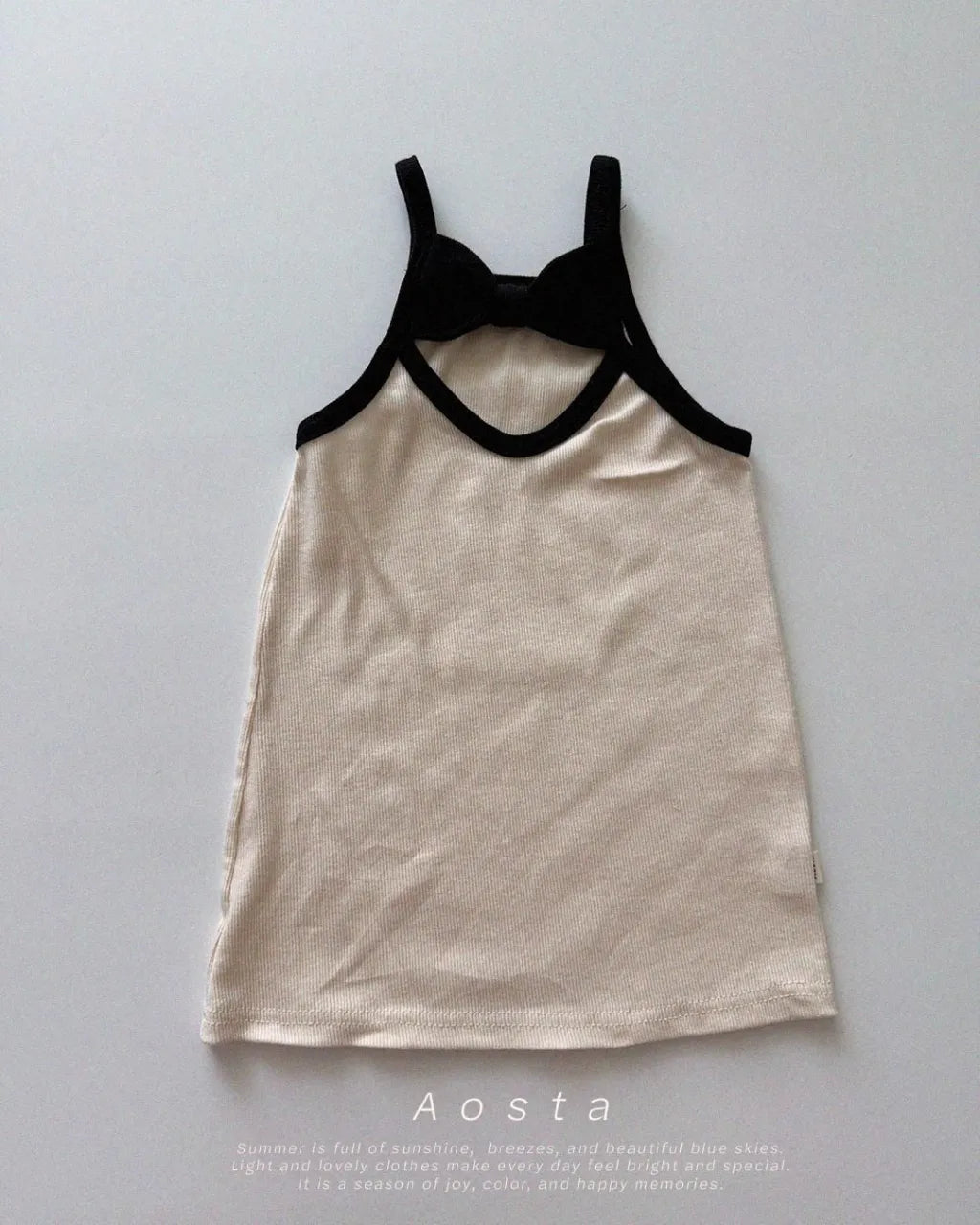 [aosta]lip ribbon dress