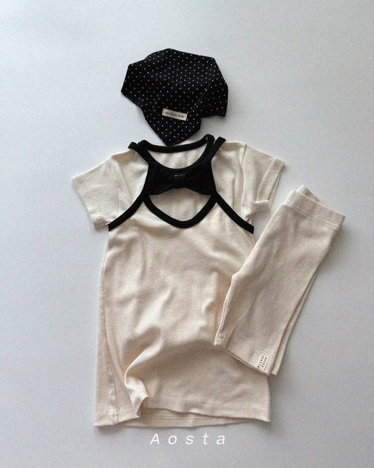 [aosta]lip ribbon dress