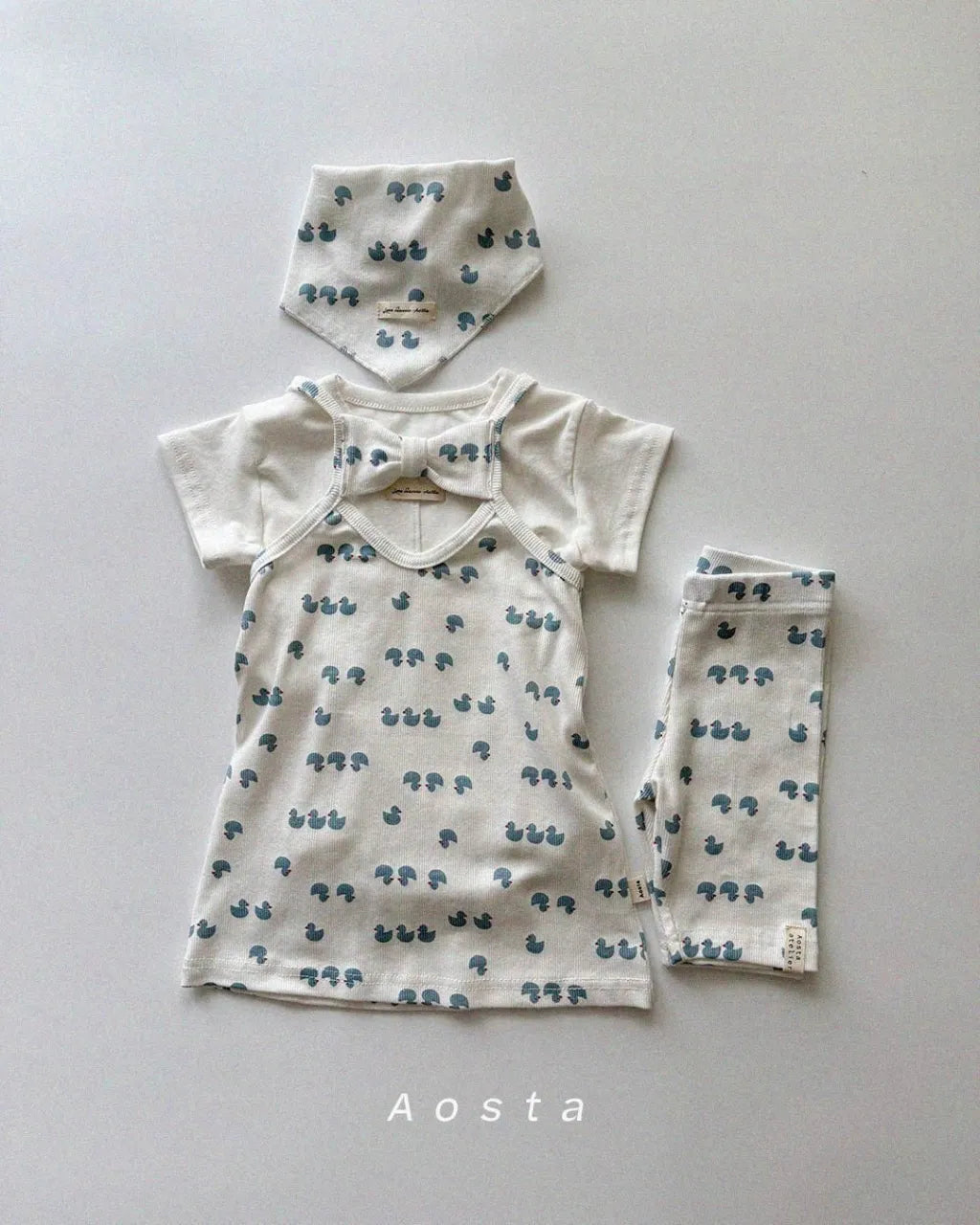 [aosta]lip ribbon dress
