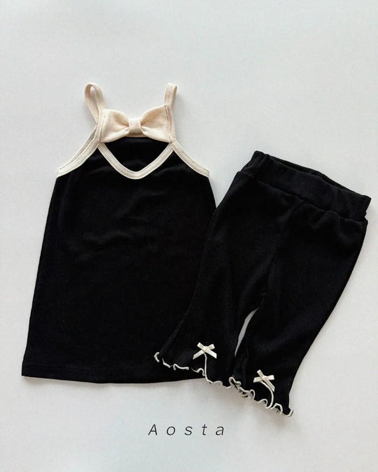 [aosta]lip ribbon dress