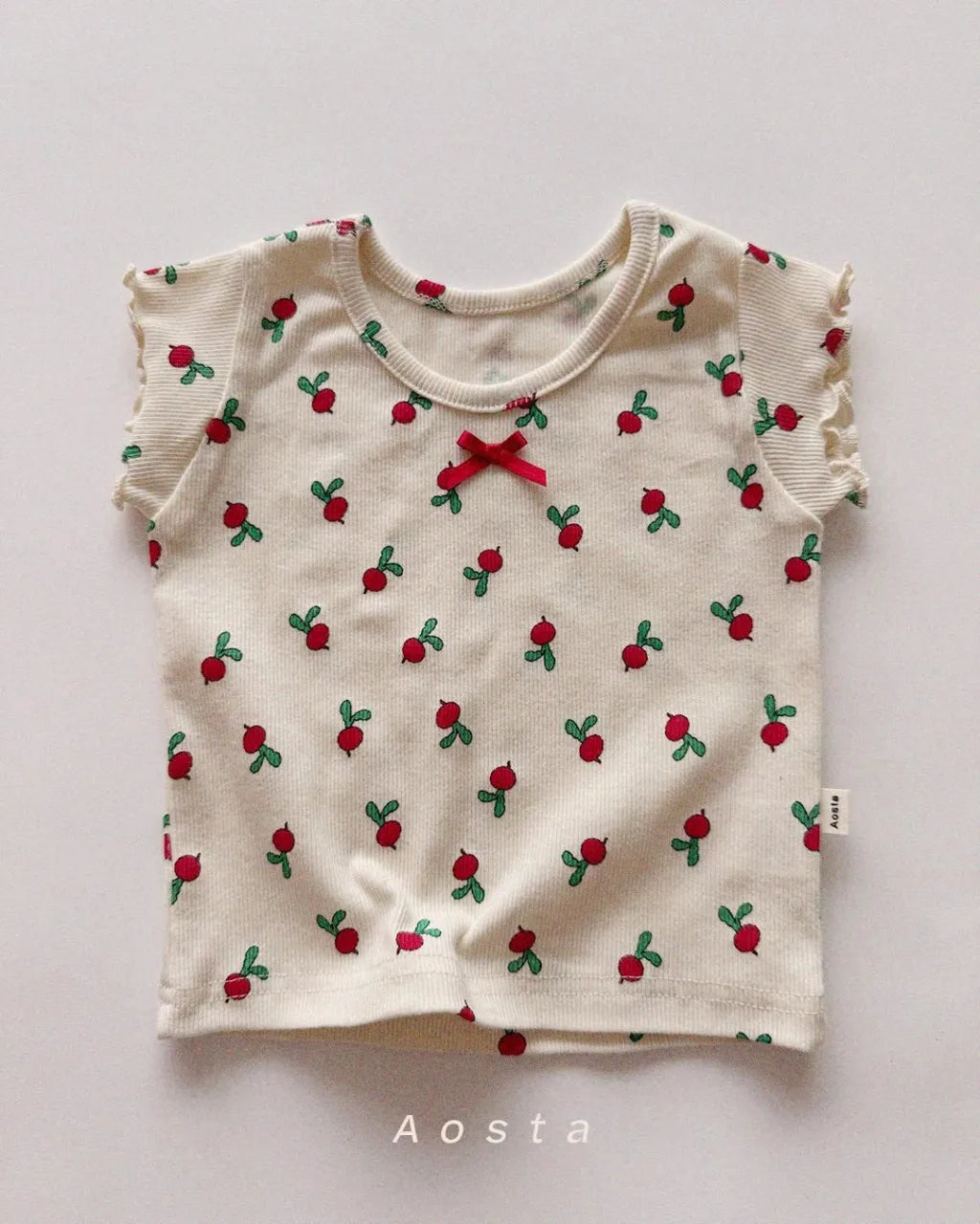 [aosta]lip ribbon T