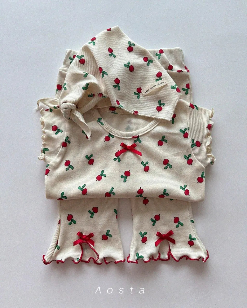 [aosta]lip ribbon T