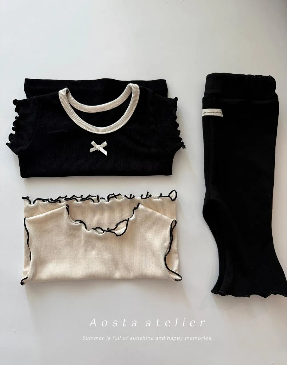 [aosta]lip ribbon T
