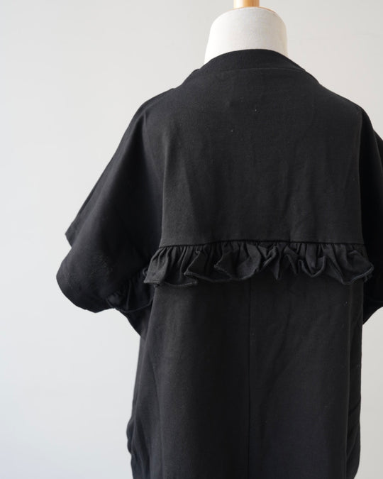 ouiバックフリルTシャツワンピース