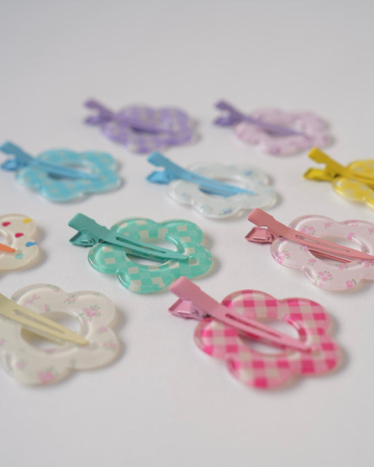 フラワー前髪クリップ