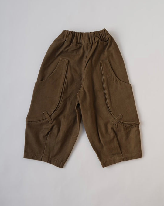 スクープポケット裏起毛ワークパンツ