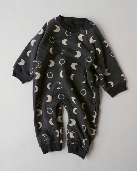 裏フランネルプリントロンパース