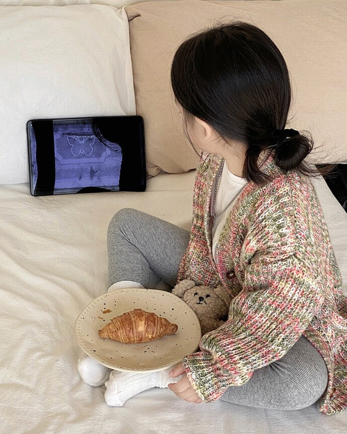 ミックスカラーニットカーディガン