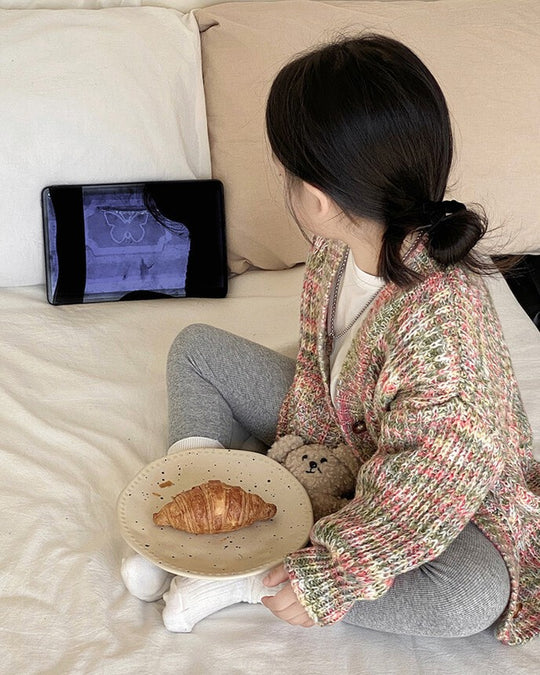 ミックスカラーニットカーディガン