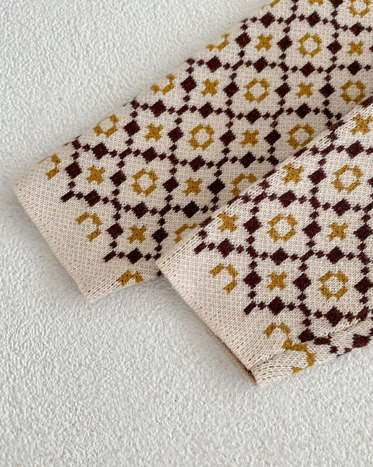 モノグラムジャガードカーディガン