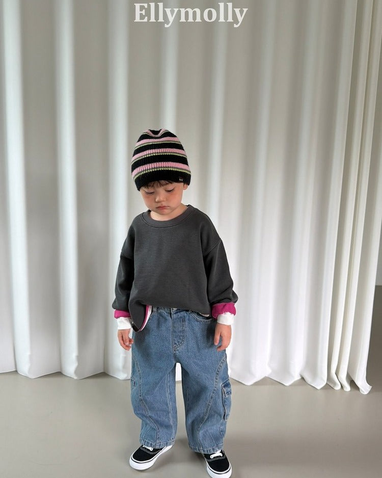 [ELLYMOLLY]ラフツートンダイイングスウェット