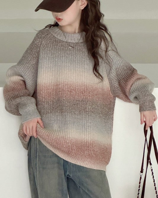 グラデーションニット