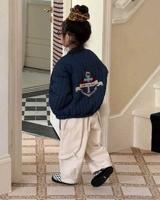 スクープポケット裏起毛ワークパンツ