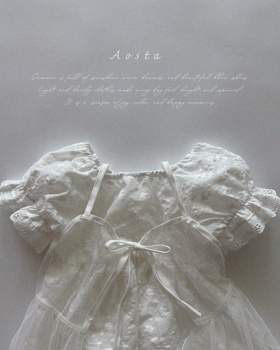 [aosta]lace open dress
