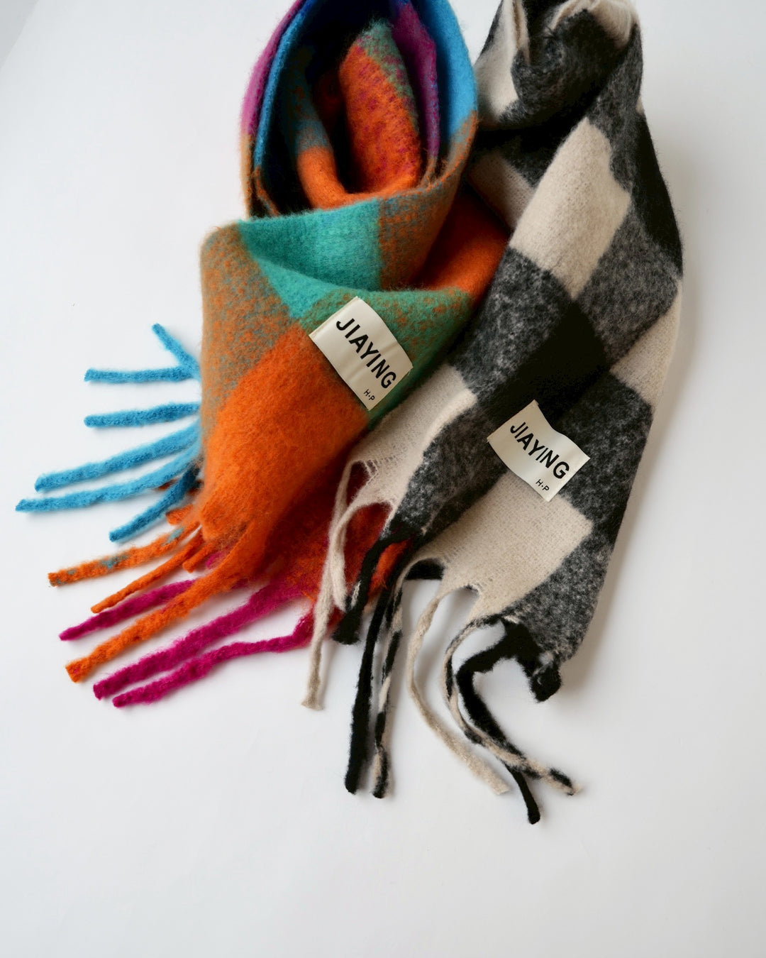 ブロックチェックマフラー