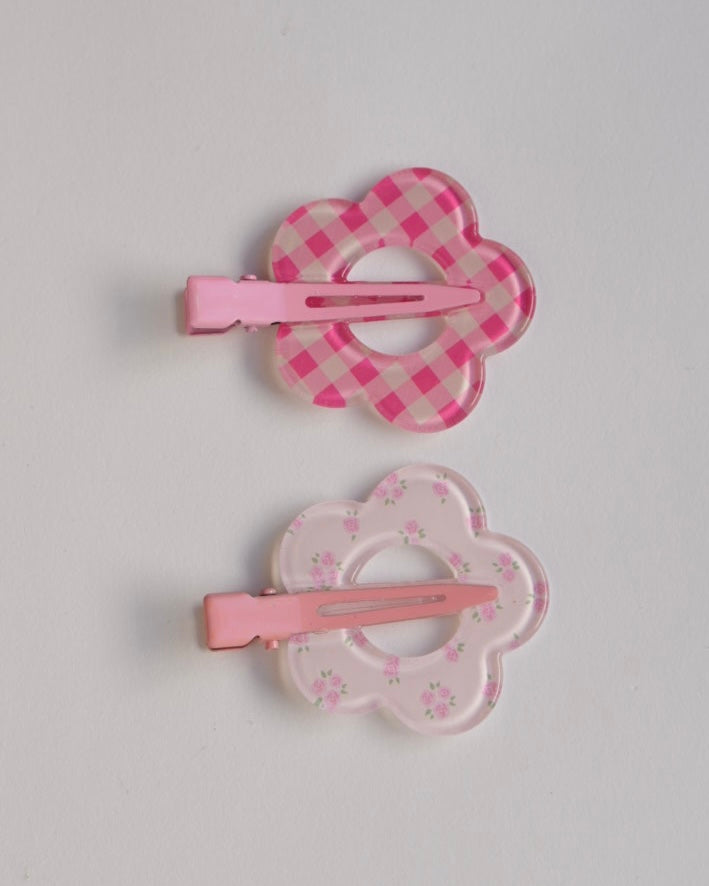 フラワー前髪クリップ