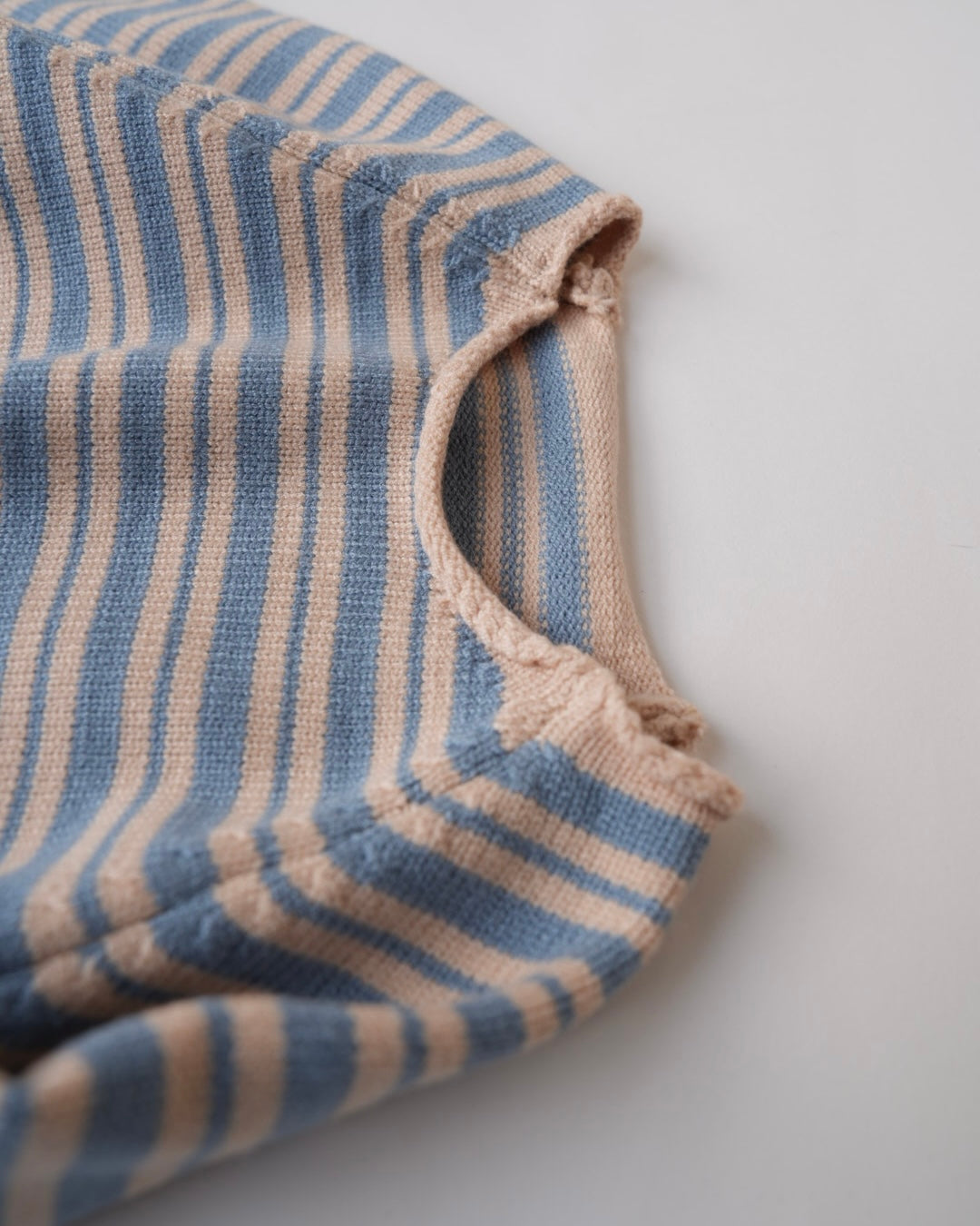 ミックスボーダーニットロンパース