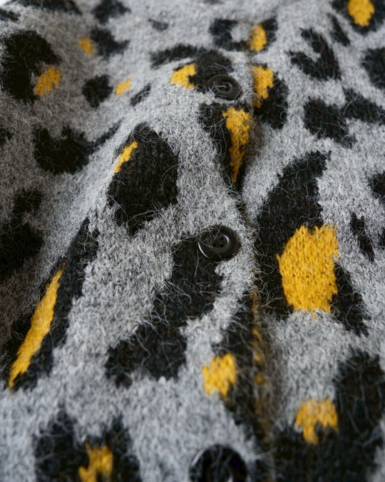 レオパードニットカーディガン