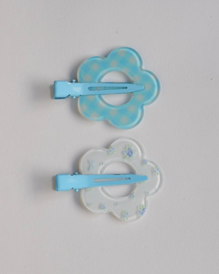 フラワー前髪クリップ