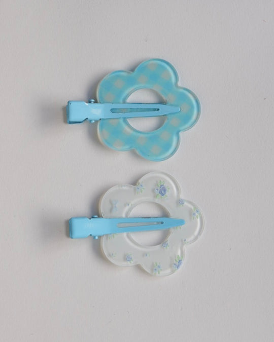 フラワー前髪クリップ