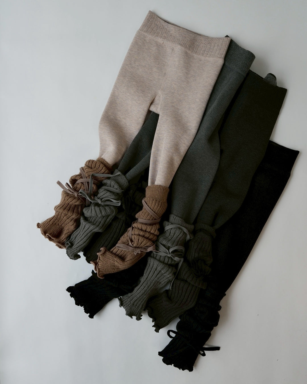 レッグウォーマー付裏起毛レギンス