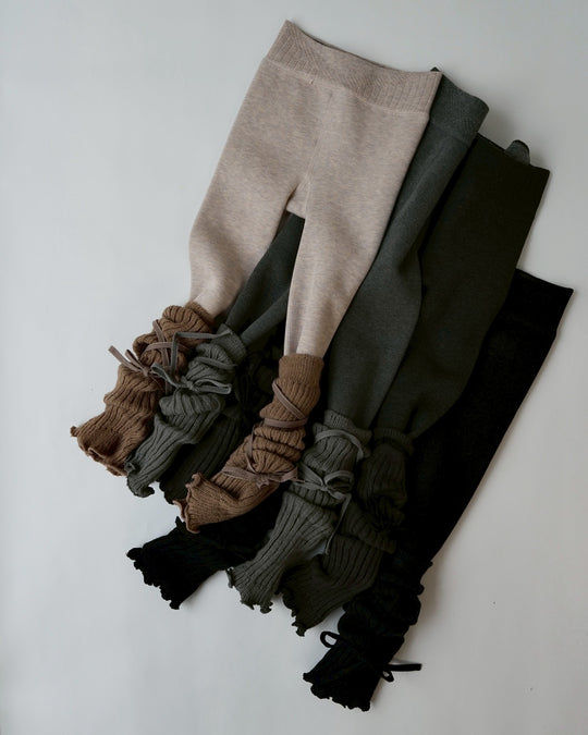 レッグウォーマー付裏起毛レギンス