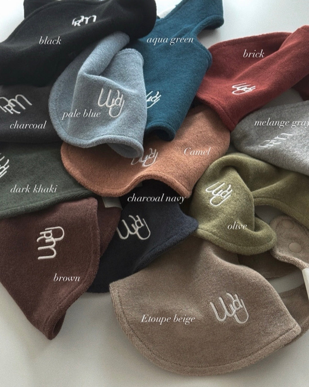 [would U]cloud terry bibs"25色"