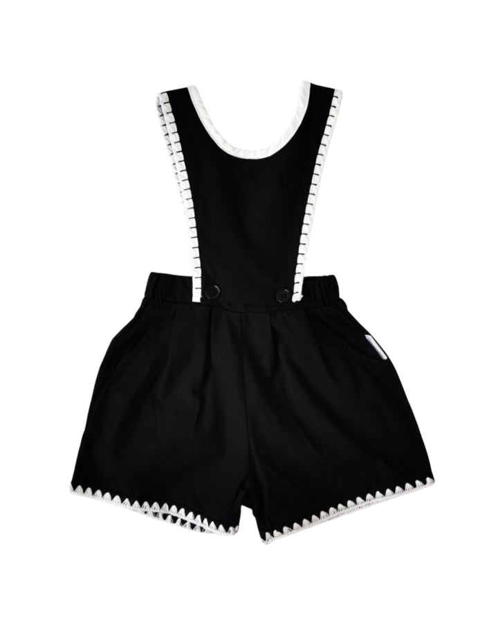 ブランケットステッチ2WAYサロペット