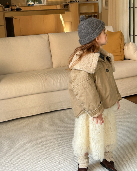 チュールフラワーレーススカート