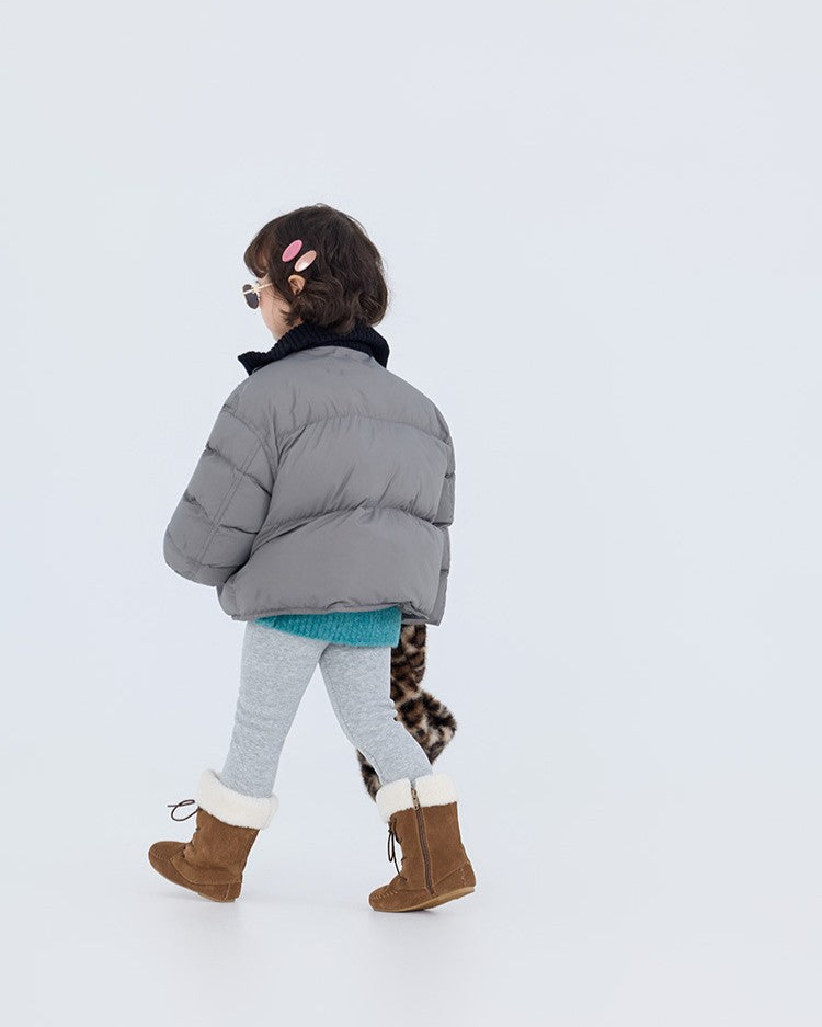 リブネックパデッドジャケット