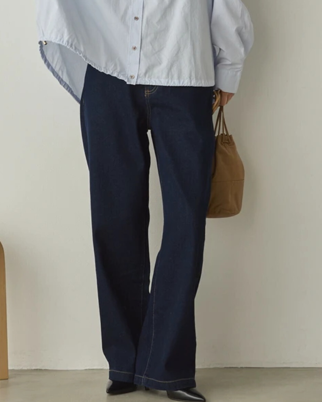 ハイウエストデニムパンツ