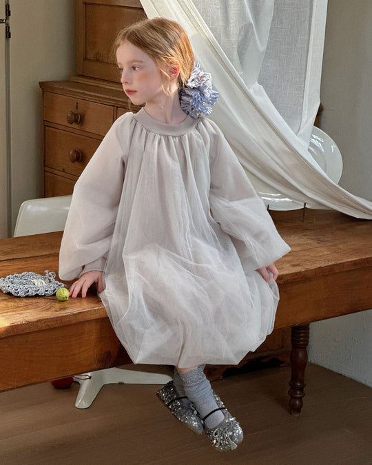 ラメチュールバルーンワンピース