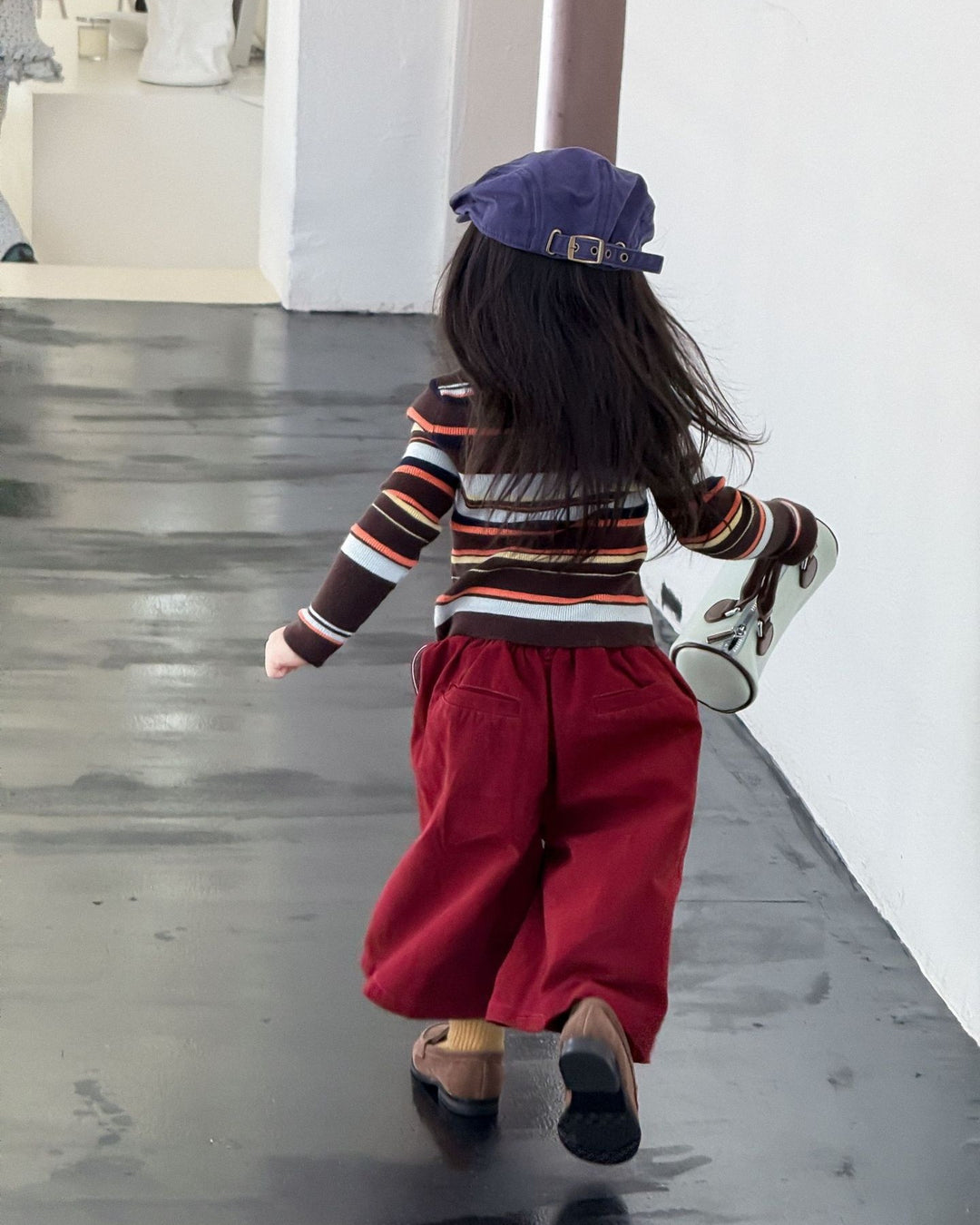 マルチボーダーフィットカーディガン