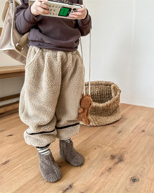 裏起毛ラインボアパンツ