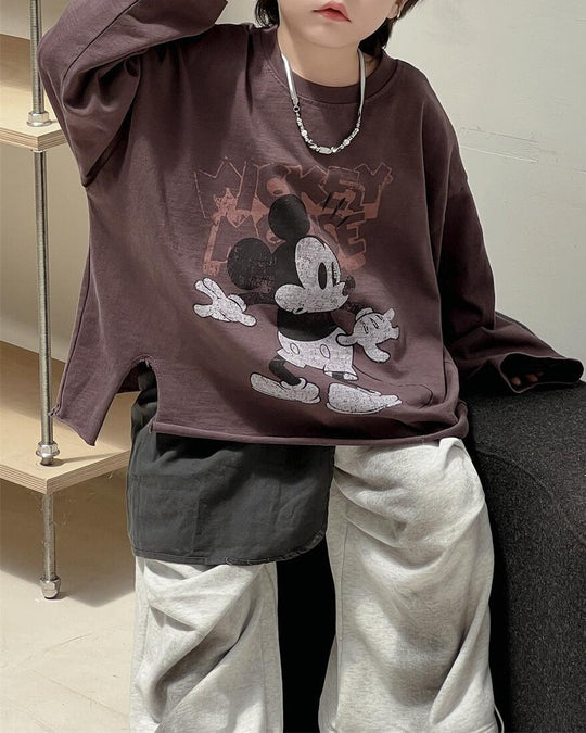 MickeyカットオフワイドロンTee