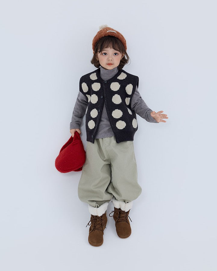 カーブ裏起毛パンツ