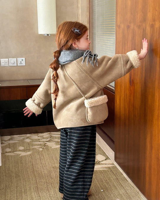 ミニバッグ付ムートンコート