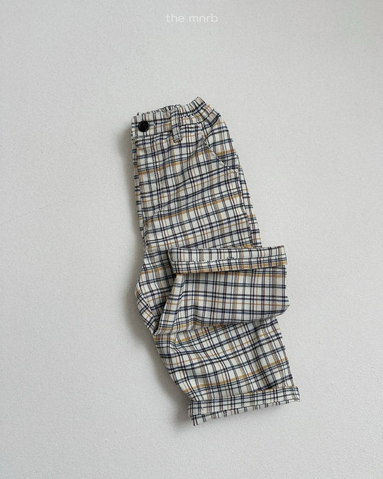 [minirobe]Adele Check Pants