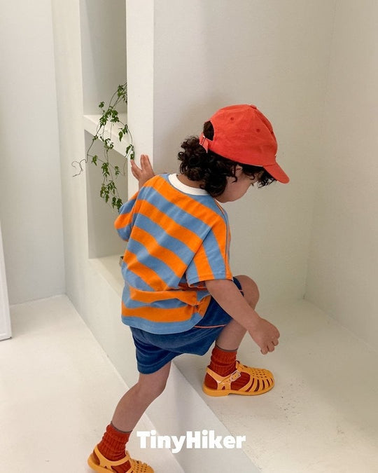 [TinyHiker]willy border striped T