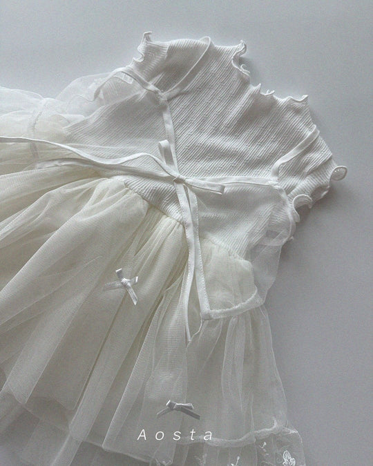 [aosta]lace open dress
