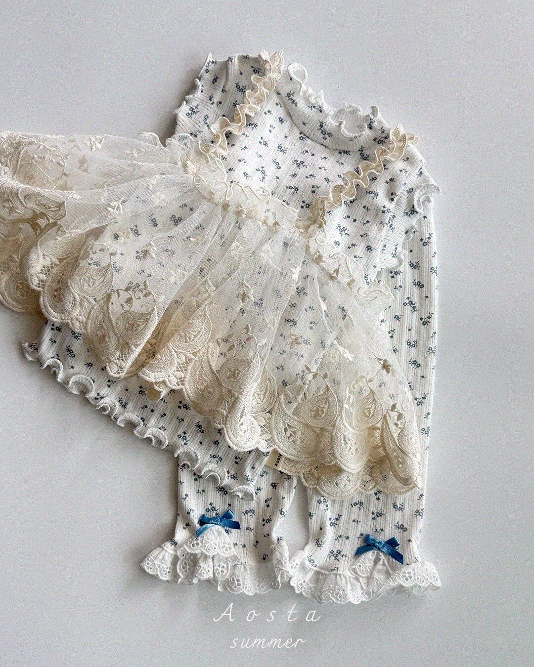 [aosta]lace strap bustier