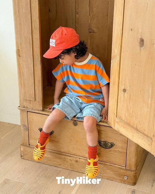 [TinyHiker]willy border striped T