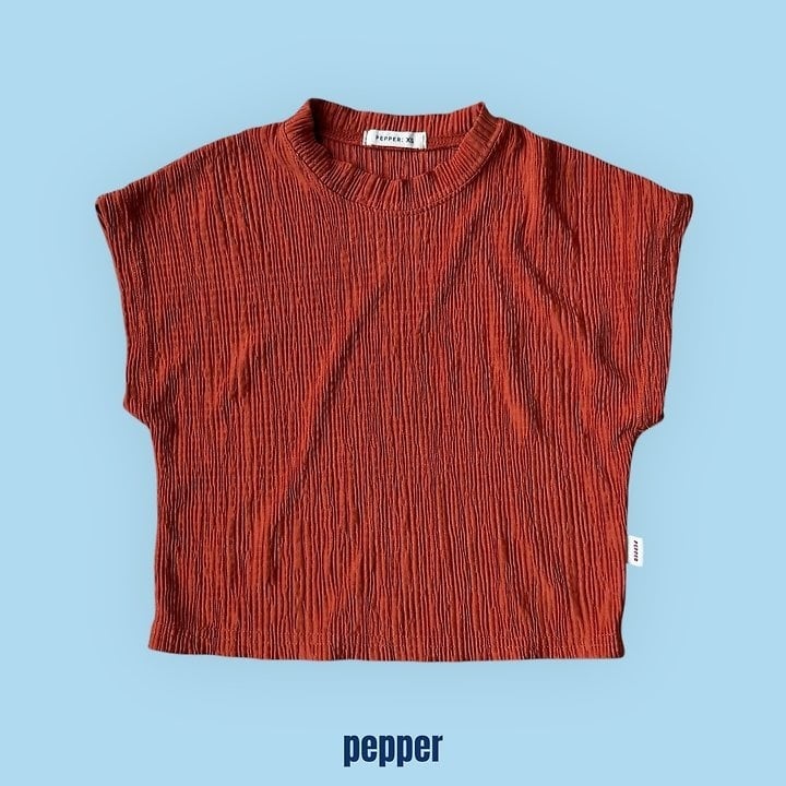 [pepper]pleated T